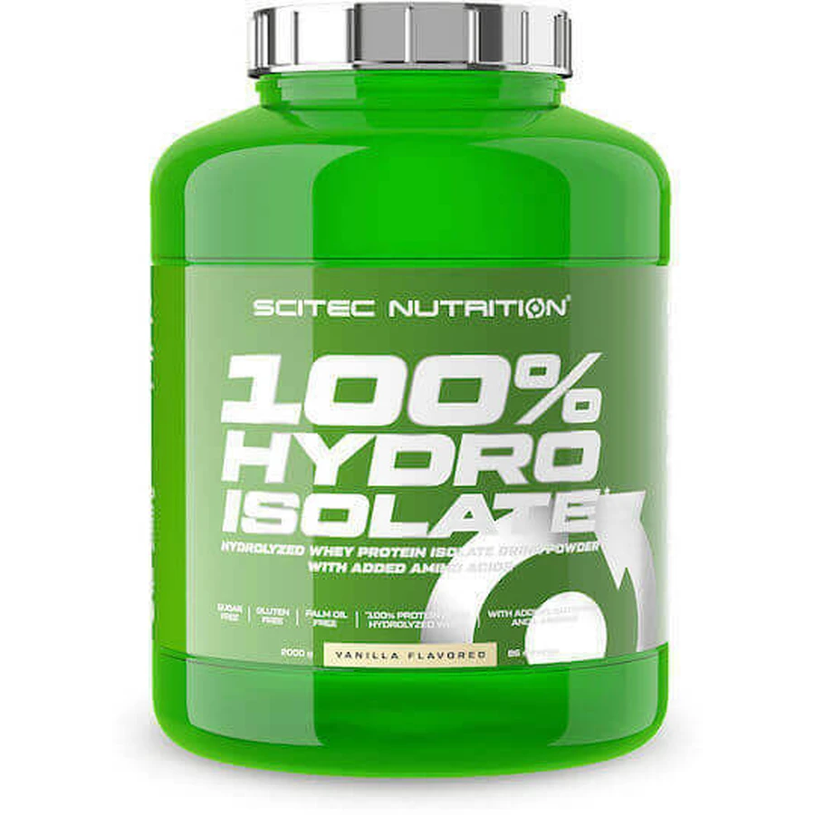 Scitec Nutrition 100% гидроизолят сывороточного протеина Whey Protein без глютена со вкусом ванили 2 кг: цены и характеристики