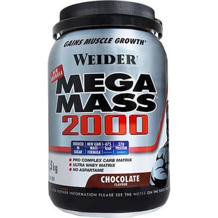 Weider Mega Mass 2000 с шоколадным вкусом 1,5 кг