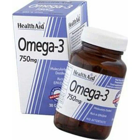 Health Aid Omega 3 Fish Oil 750mg 30 caps Unflavoured: цены и характеристики