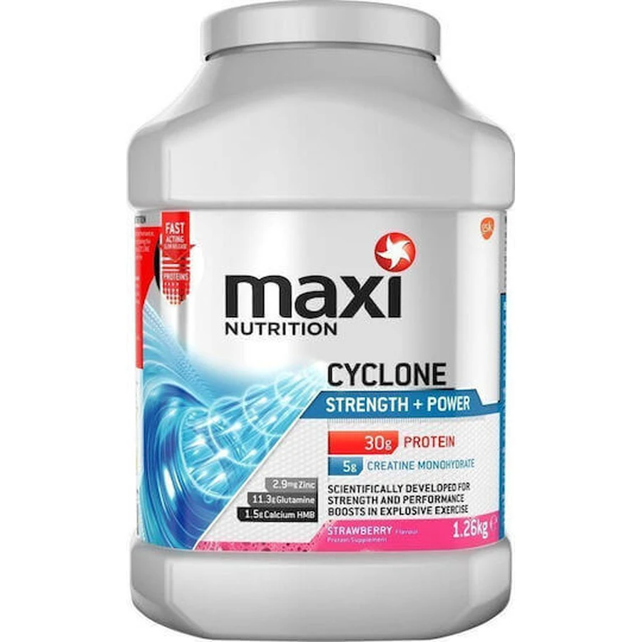 Maximuscle Cyclone з креатином та полуничним смаком 1,2 кг: ціни та характеристики