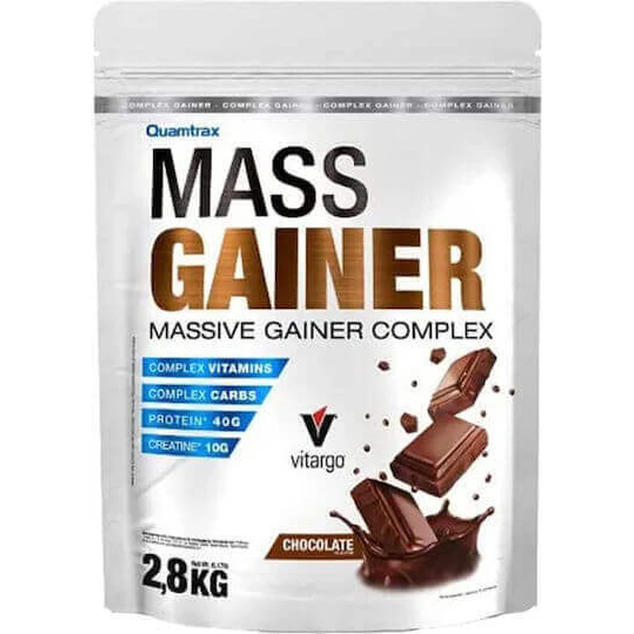 Quamtrax Nutrition Преміум Гейнер преміум-класу Vitargo з креатином і шоколадним смаком 2,8 кг: ціни та характеристики