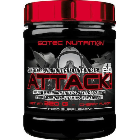 Scitec Nutrition Attack! 2.0 Cherry 320гр: цены и характеристики