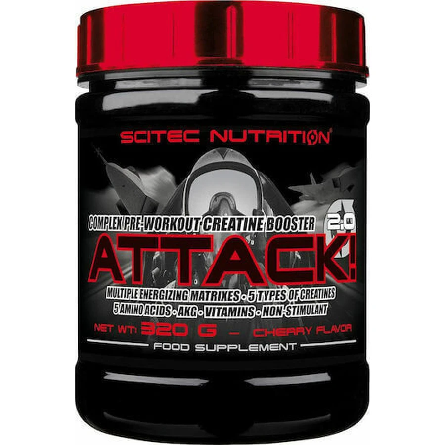 Scitec Nutrition Attack! 2.0 Cherry 320гр: цены и характеристики