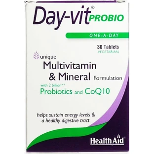 Health Aid Day-Vit Probiotics Пробіотики Пробіотики та пробіотик CoQ10 30 файлів