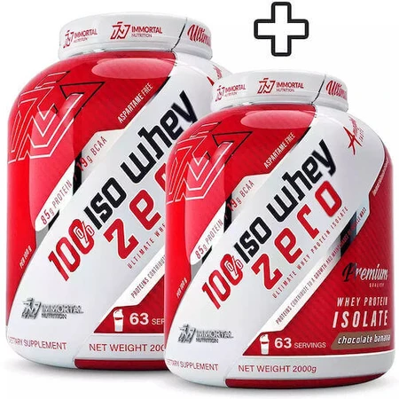 Immortal Nutrition 100% Iso Whey Zero Сывороточный протеин со вкусом шоколада и банана 2х2 кг: цены и характеристики