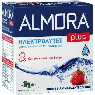 almora PLUS® Зволожуючі електроліти для тіла Полуниця 12 пакетиків