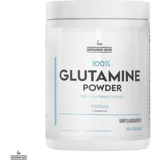 Supplement Needs 100% Glutamine Powder 500gr Unflavoured