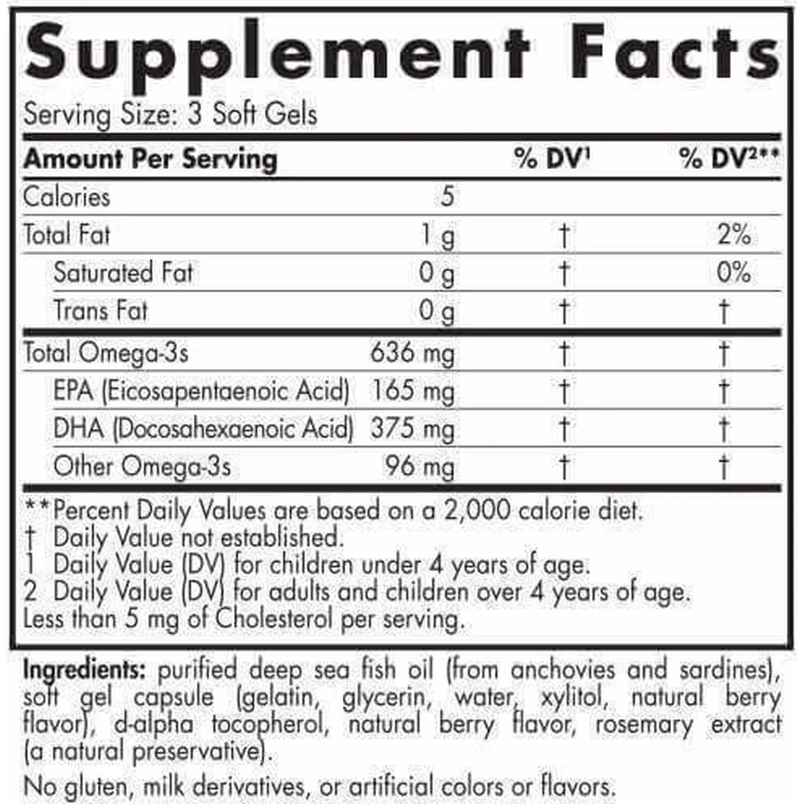Nordic Naturals Дитячий риб'ячий жир DHA Xtra підходить для дітей 636 мг 90 м'яких гелів без смаку: ціни та характеристики