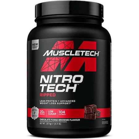 MuscleTech NitroTech Whey Protein Ripped Whey Protein с шоколадным вкусом Fudge Brownie Brownie 1,8 кг: цены и характеристики