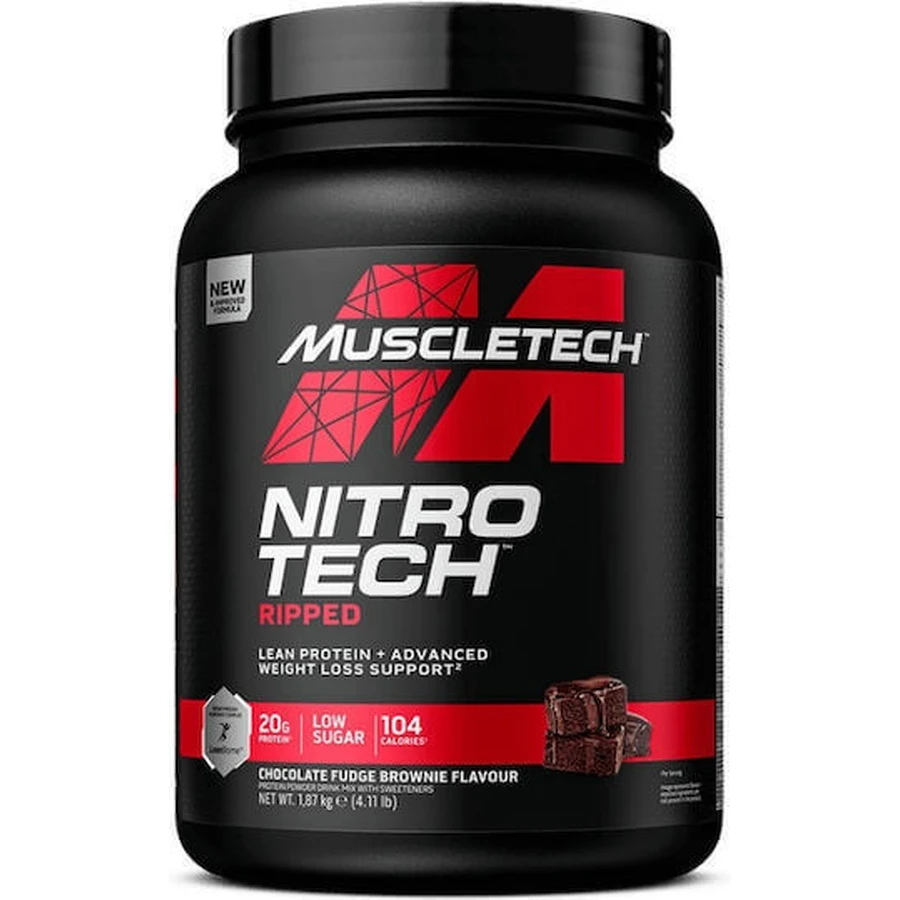 MuscleTech NitroTech Whey Protein Ripped Whey Protein с шоколадным вкусом Fudge Brownie Brownie 1,8 кг: цены и характеристики