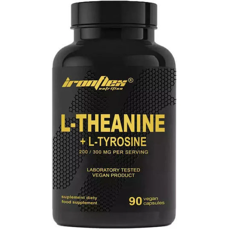 Ironflex Nutrition Теанин / Тирозин / ГАМК / Глютамин 300 мг 90 травяных капсул: цены и характеристики