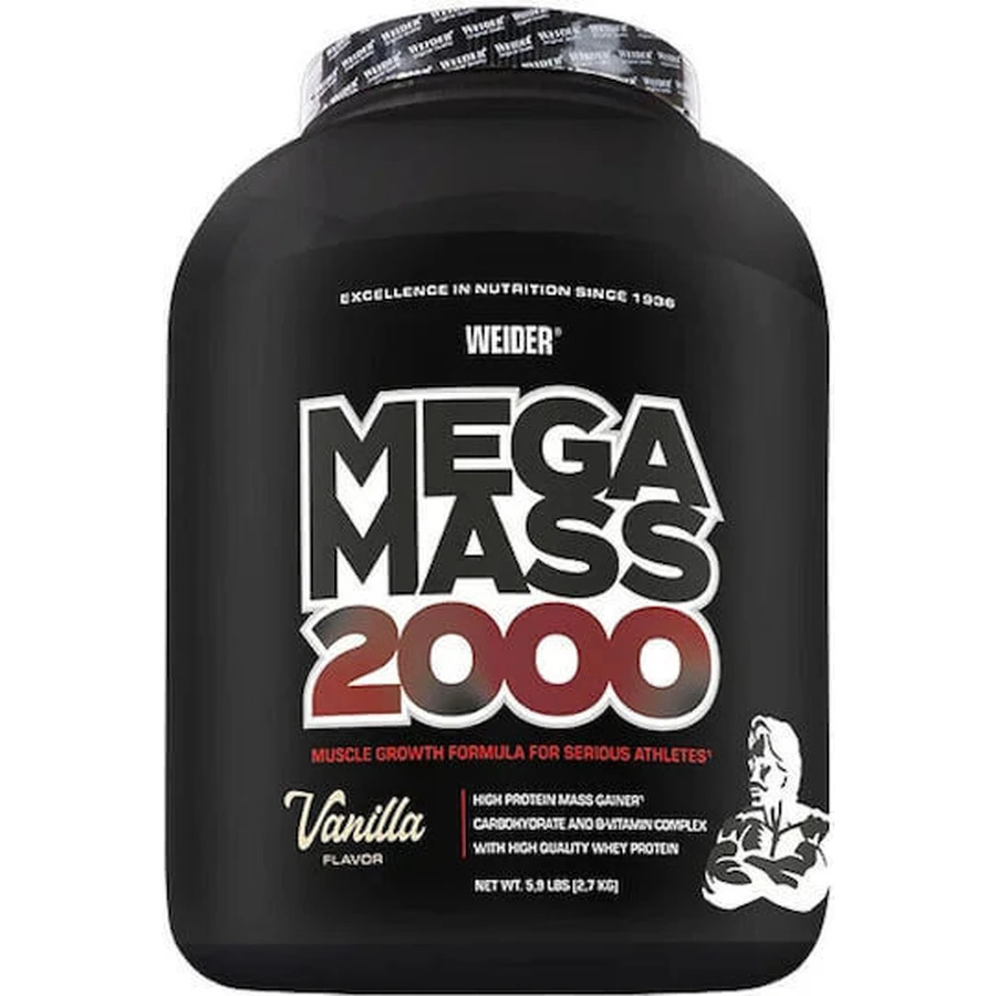 Weider Mega Mass 2000 с ванильным вкусом 2,7 кг: цены и характеристики