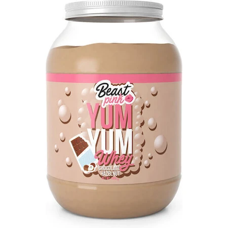 Beast Pink Yum Yum Yum Whey Protein Сироватковий протеїн зі смаком шоколадного фундука 1 кг: ціни та характеристики