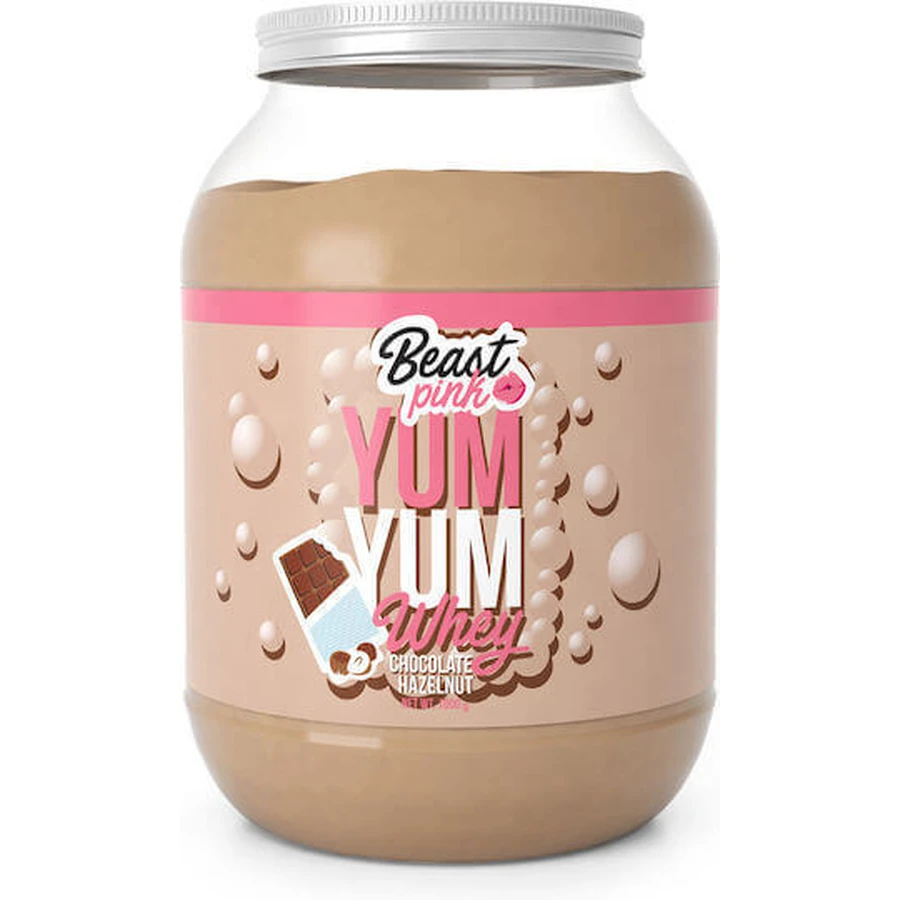 Beast Pink Yum Yum Yum Whey Protein Сироватковий протеїн зі смаком шоколадного фундука 1 кг: ціни та характеристики