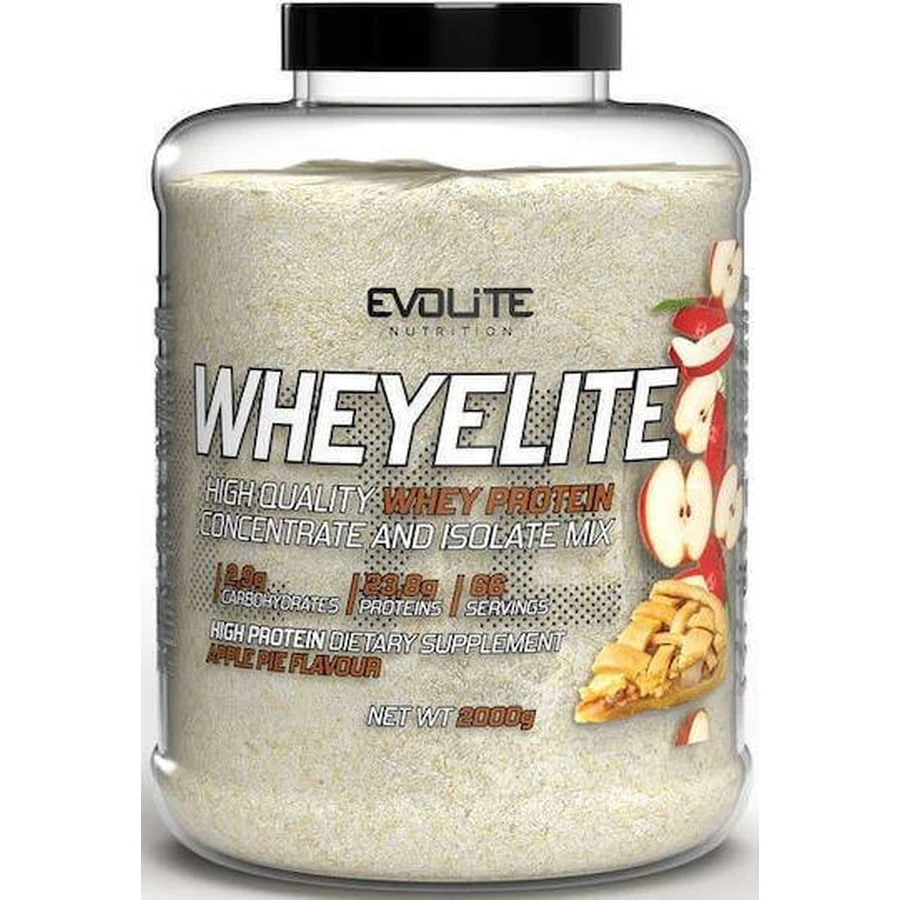 Evolite Whey Elite сироватковий протеїн без глютену зі смаком яблучного пирога 2 кг: ціни та характеристики