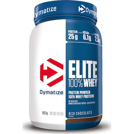 Dymatize Elite 100% сироватковий протеїн Dymatize Elite 100% сироватковий протеїн без глютену з насиченим шоколадним смаком 942гр: ціни та характеристики