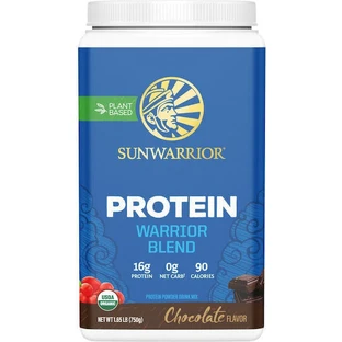 Суміш Sunwarrior без глютену та лактози зі смаком шоколаду 750г органічна без глютену та лактози