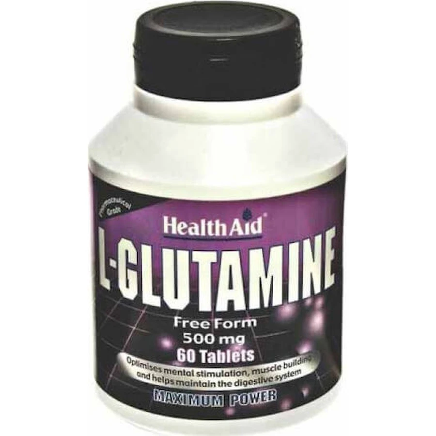 Health Aid L-Glutamine 60 таблеток без смаку: ціни та характеристики