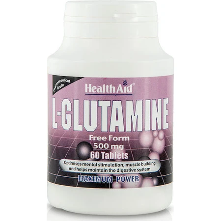 Health Aid L-Glutamine 60 таблеток без смаку: ціни та характеристики