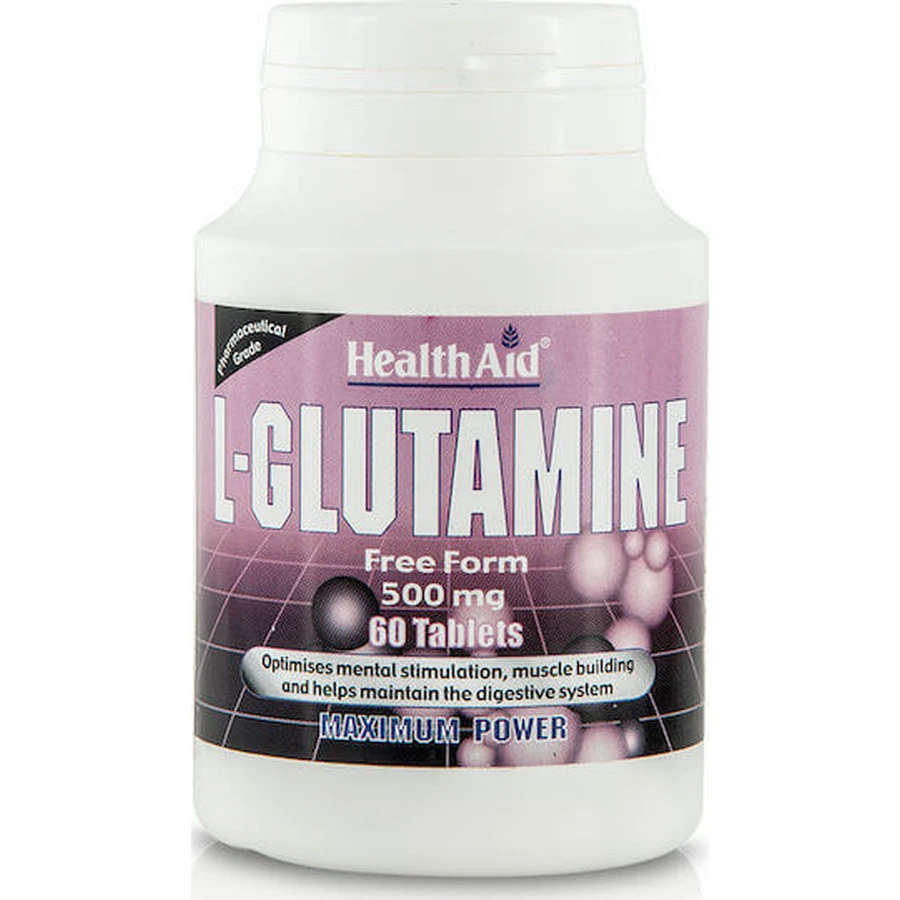 Health Aid L-Glutamine 60 таблеток без смаку: ціни та характеристики