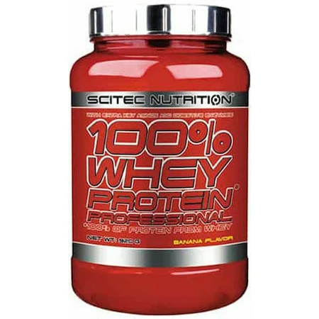 Scitec Nutrition 100% Whey Protein Професійний сироватковий протеїн без глютену зі смаком банана 920гр: ціни та характеристики