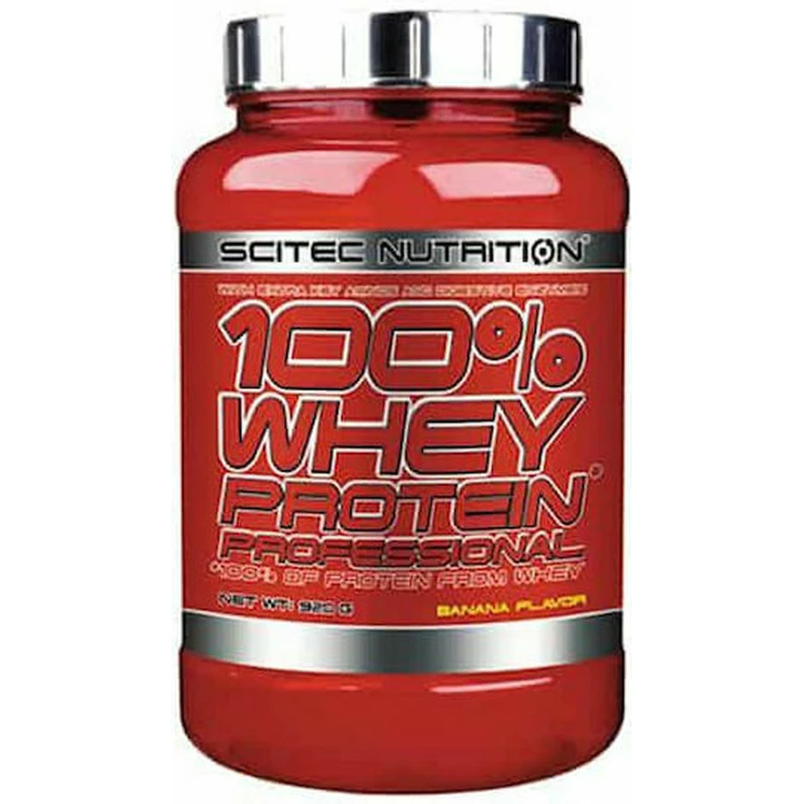 Scitec Nutrition 100% Whey Protein Професійний сироватковий протеїн без глютену зі смаком банана 920гр: ціни та характеристики
