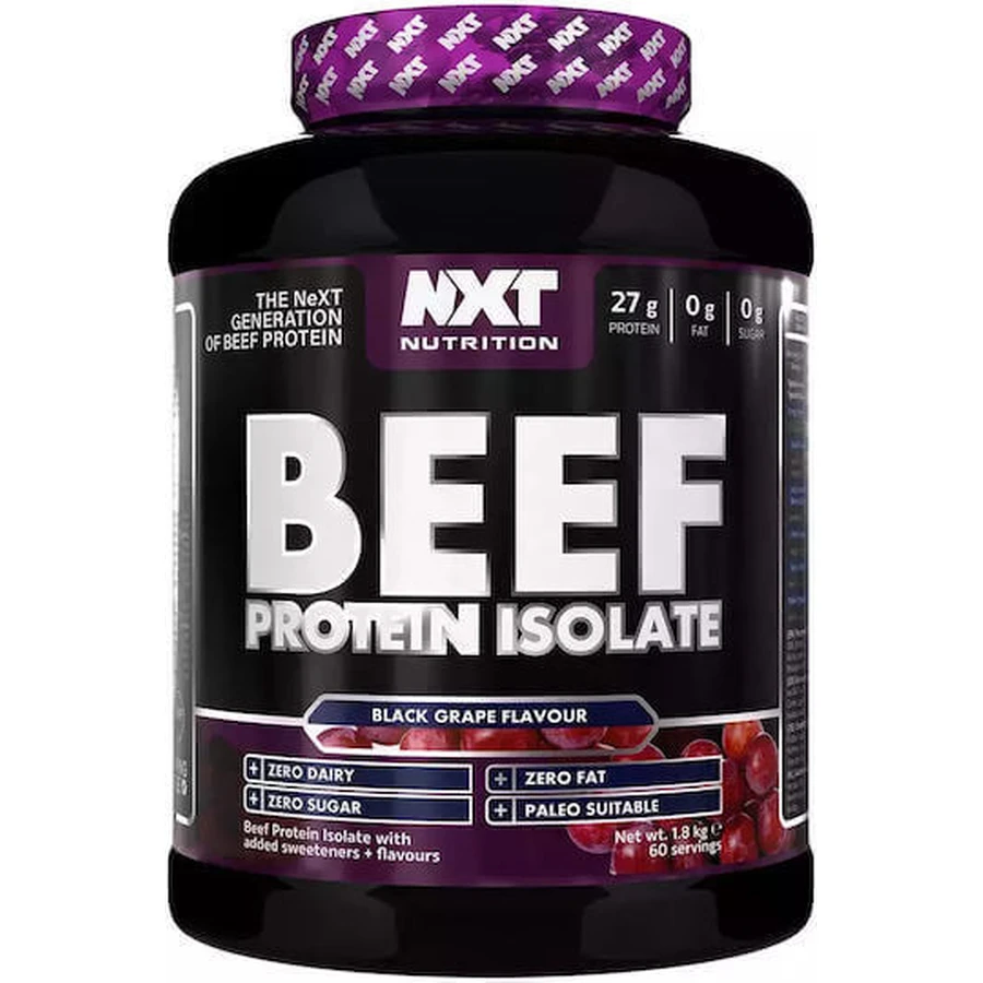 Nxt Nutrition Ізолят яловичого протеїну без глютену та лактози зі смаком чорного винограду 1,8 кг: ціни та характеристики