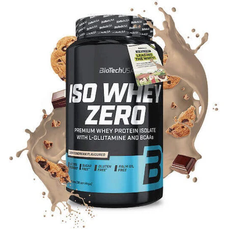 Biotech USA Iso Whey Zero Lactose Reduced Whey Protein Gluten Free со вкусом печенья и сливок 908 гр.: цены и характеристики
