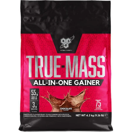 BSN True Mass All-in-one Gainer с креатином и клубничным вкусом 4,2 кг: цены и характеристики
