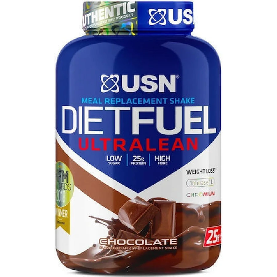 USN Замінник їжі Суміш для прийому їжі Суміш для прийому їжі DietFuel UltraLean з шоколадним смаком 1 кг: ціни та характеристики