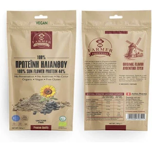 Farmer Proteins 100% протеин подсолнечника без глютена и лактозы 100 гр.