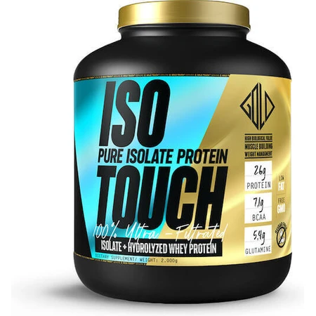 GoldTouch Nutrition Iso Touch 86% сироватковий протеїн без глютену зі смаком бісквітного тіста 2 кг: ціни та характеристики