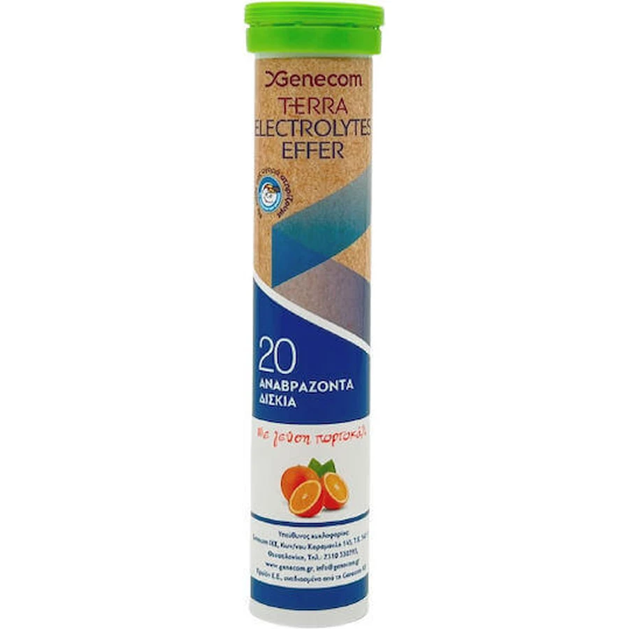 Електроліти Genecom Terra Terra Electrolytes Effer Orange 20 eff 20 табл.: ціни та характеристики