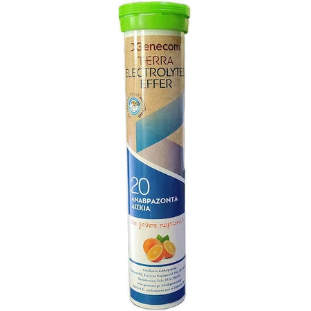 Електроліти Genecom Terra Terra Electrolytes Effer Orange 20 eff 20 табл.: ціни та характеристики