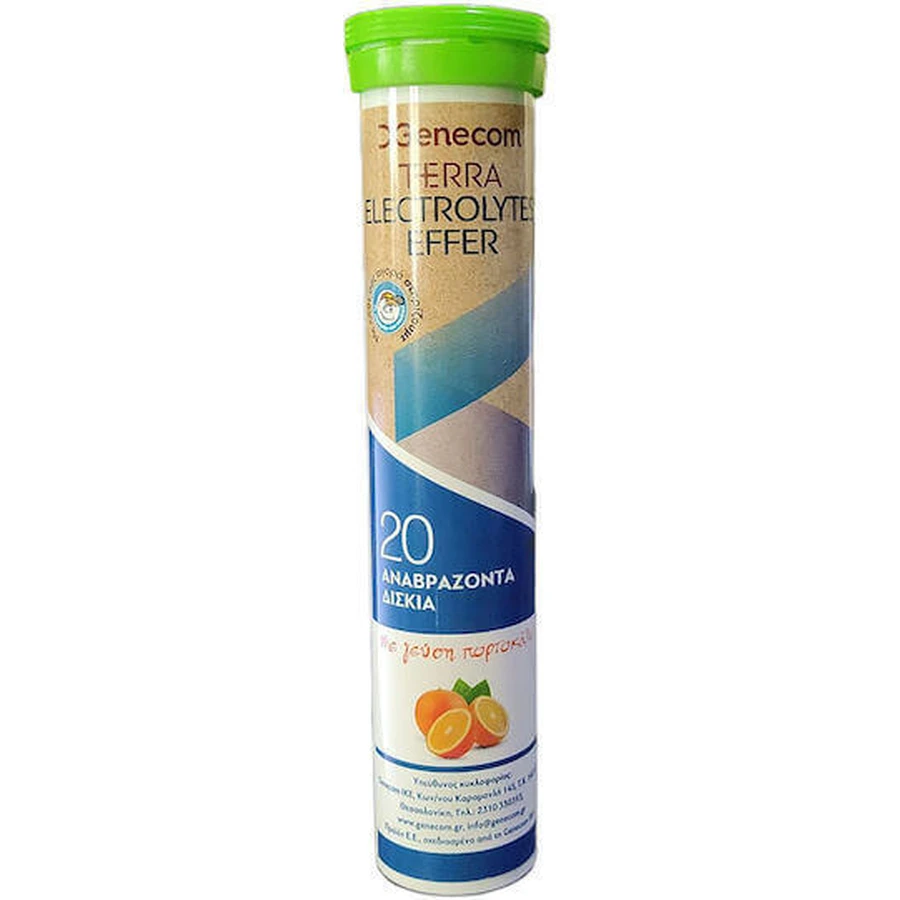 Електроліти Genecom Terra Terra Electrolytes Effer Orange 20 eff 20 табл.: ціни та характеристики