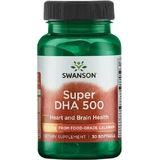 Swanson Super DHA 500 | З харчового кальмара [30 капсул Moi]