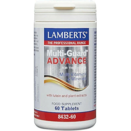Lamberts Multi-Guard Advance Мультивитамины для энергии, укрепления иммунной системы и волос подходят для взрослых 50+ 60 таблеток: цены и характеристики