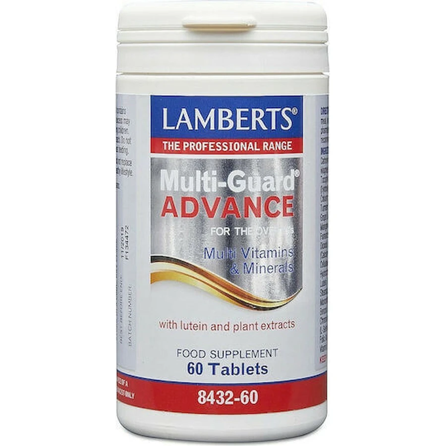 Lamberts Multi-Guard Advance Мультивитамины для энергии, укрепления иммунной системы и волос подходят для взрослых 50+ 60 таблеток: цены и характеристики