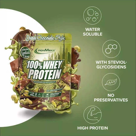 IronMaxx Сывороточный протеин со вкусом шоколада Дубай 500гр: цены и характеристики