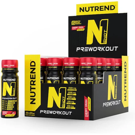 Nutrend N1 Shot Pre Workout Supplement 60ml Cherry Crush - Вишневый краш: цены и характеристики