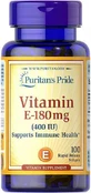 Puritan's Pride Vitamin E Skin Vitamin &amp; Antioxidant Action 400iu 100 softgels
