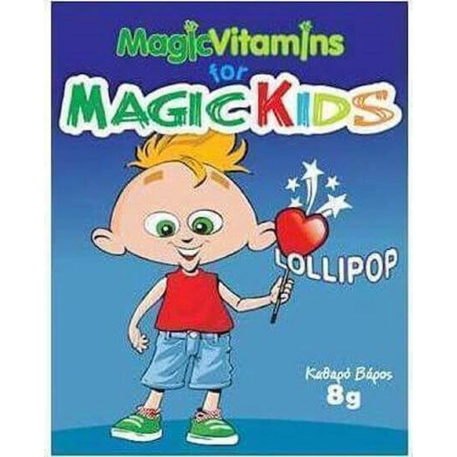 Pharmex Vitawin Magic Vitamins Magic Kids Magic Kids Льодяники для хлопчиків 8г Мультивітаміни для зміцнення імунної системи 8г: ціни та характеристики