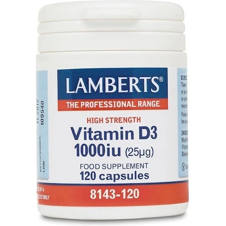 Lamberts Vitamin D3 Вітамін для підтримки імунітету та здоров'я яєць 1000iu 120 таблеток: ціни та характеристики