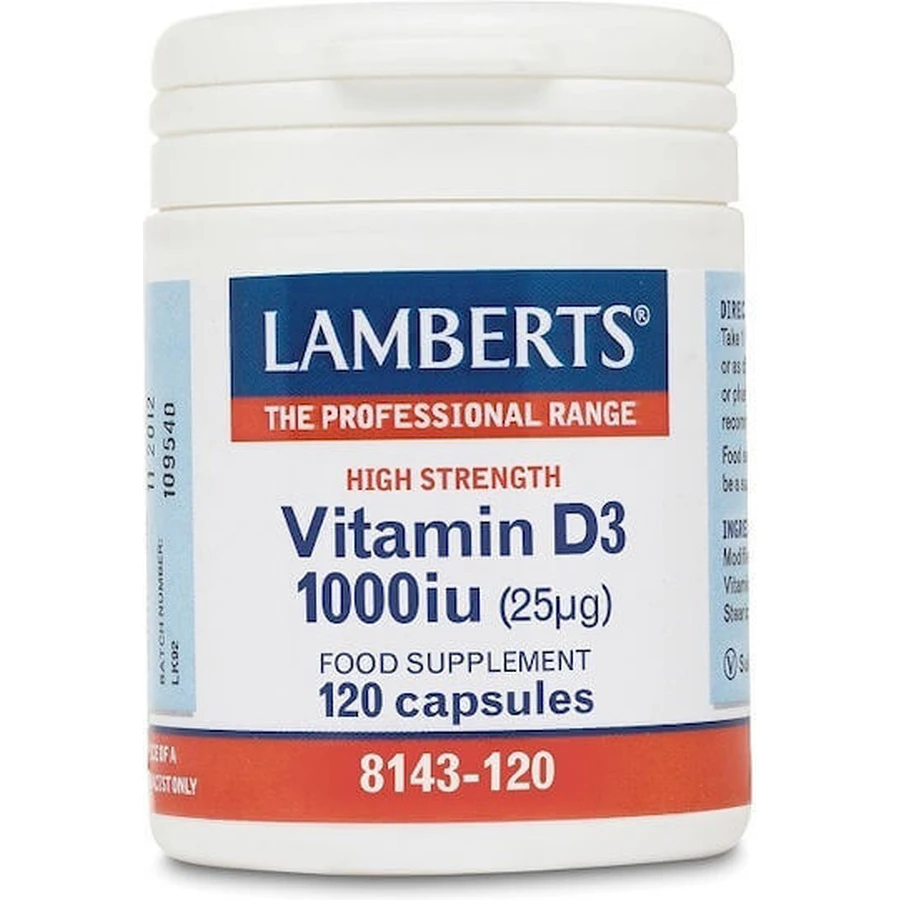 Lamberts Vitamin D3 Вітамін для підтримки імунітету та здоров'я яєць 1000iu 120 таблеток: ціни та характеристики
