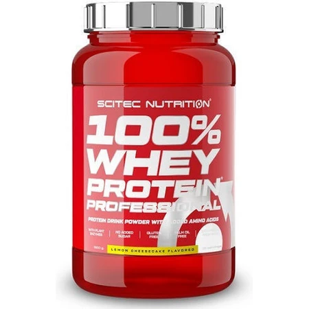 Scitec Nutrition 100% Whey Професійний сироватковий протеїн без глютену зі смаком лимонного чізкейку 920гр: ціни та характеристики