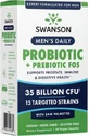 Swanson Men's Daily Probiotic + Prebiotic FOS Probiotic 60 капс