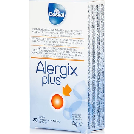Cosval Alergix Plus Иммунная система Укрепляющая добавка 20 жевательных таблеток: цены и характеристики