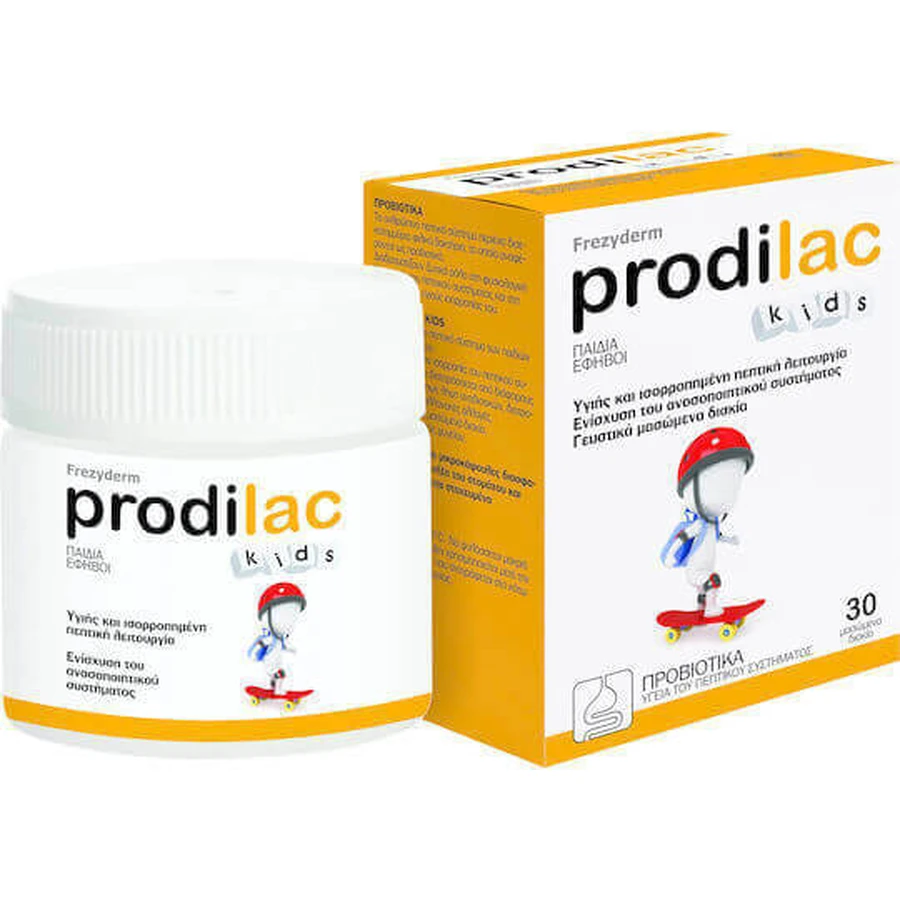 Frezyderm Prodilac Kids Пробиотики для детей 30 жевательных таблеток Мандарин: цены и характеристики