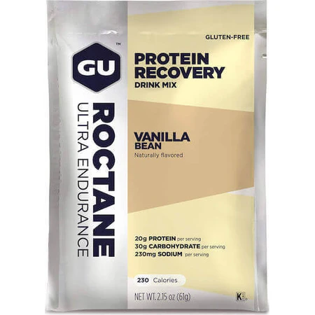 GU Protein Recovery Drink Mix Whey Protein Сывороточный протеин без глютена со вкусом ванильных бобов 61гр: цены и характеристики