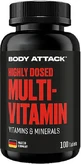 Body Attack Multivitamin Мультивитамины 100 таблеток